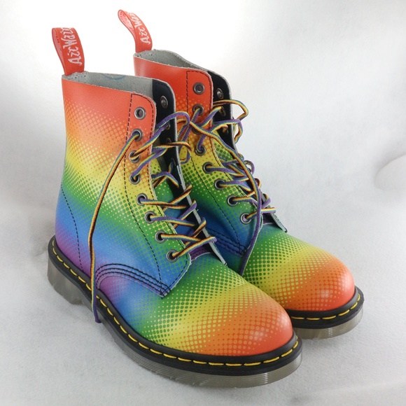 Dr. Martens Shoes - Rare DR. MARTENS Unisex Pascal Pride Rainbow Boots